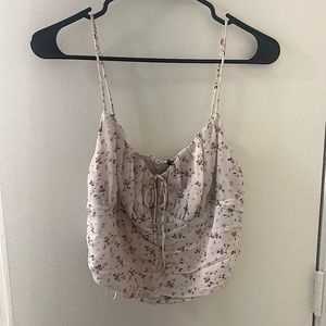 Floral Corset Style Crop Top